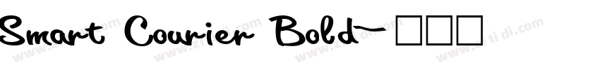 Smart Courier Bold字体转换